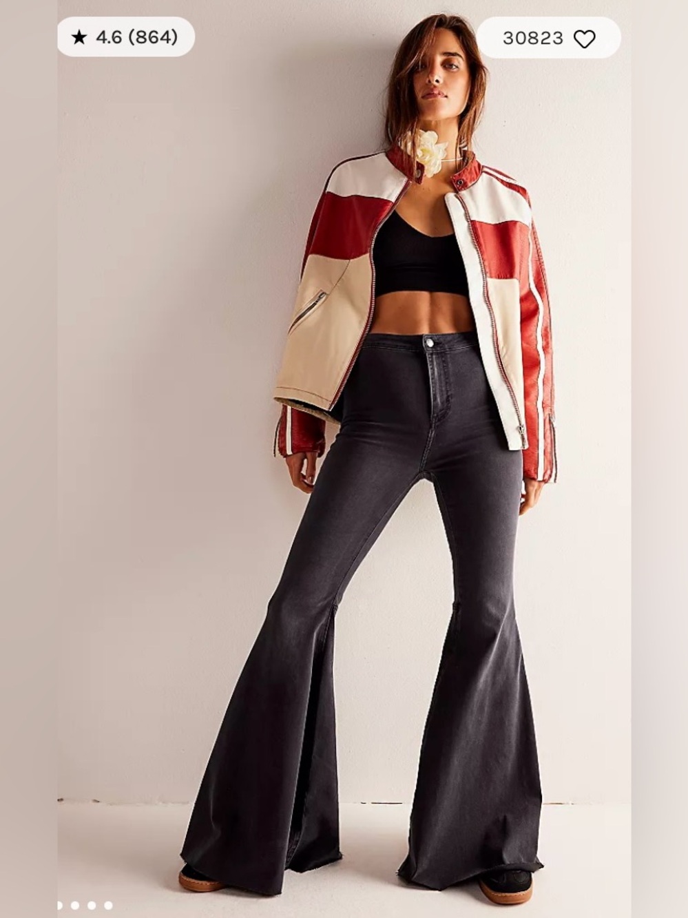 We The Free by Free People Just Float On Flare Jeans Size 30